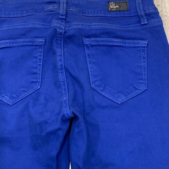Last chance! EUC Paige Women's Roxie Capri Electric Blue Size 26 - Picture 6 of 11
